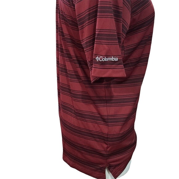 Columbia Men’s Omni-Wick Striped Collared Golf Polo Size Medium EUC - Picture 3 of 5